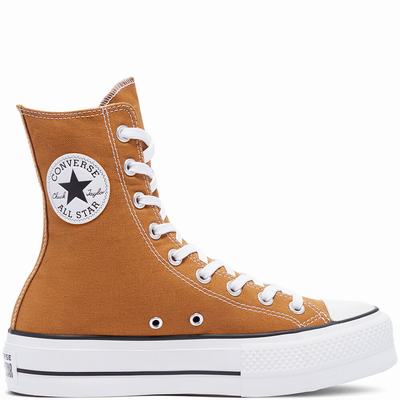 Férfi Converse Color Extra High Platform Chuck Taylor All Star Magasszárú Cipő CO2463918 Sötét Barna